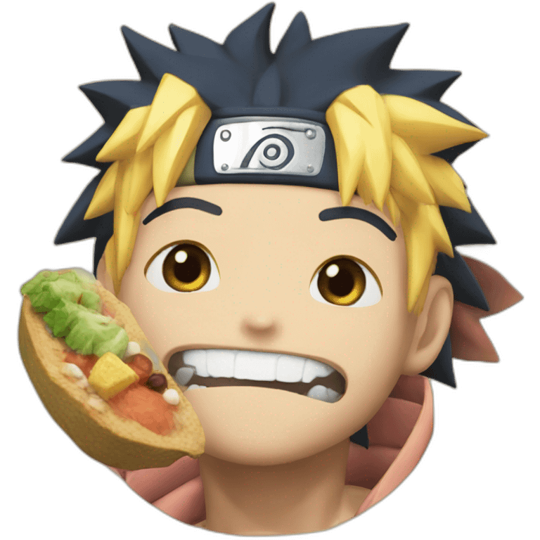 naruto eating emoji