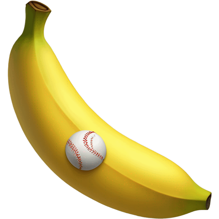 If a banana had a baby with a baseball emoji