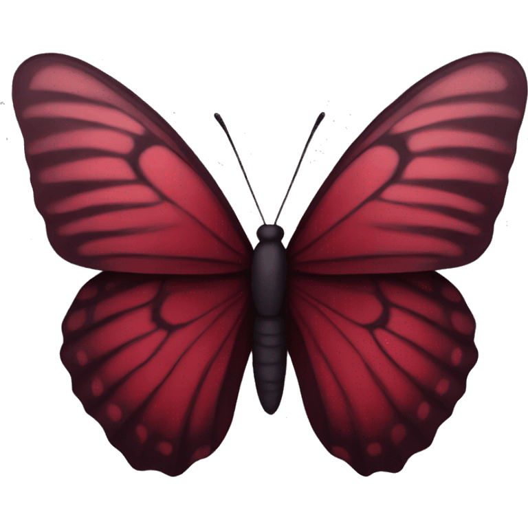 Dark red butterfly  emoji