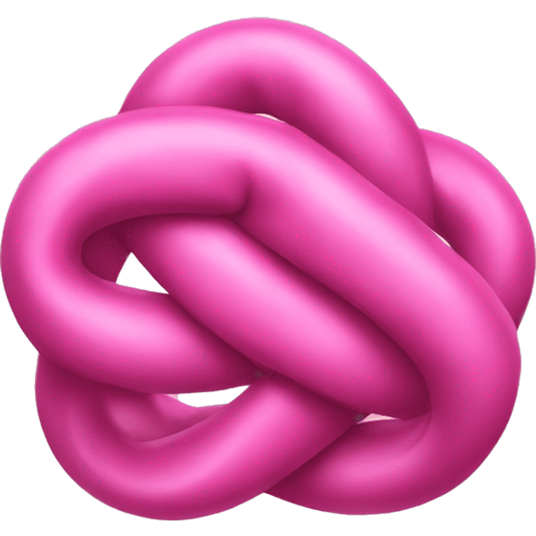 Pink knot  emoji