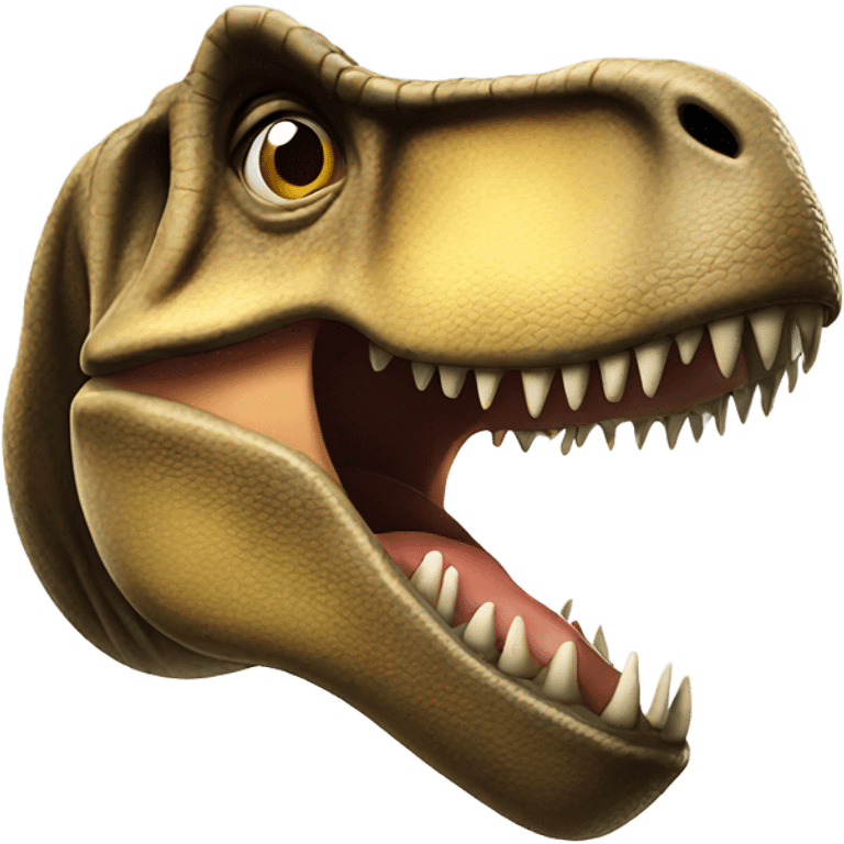 T. rex giving a kiss  emoji