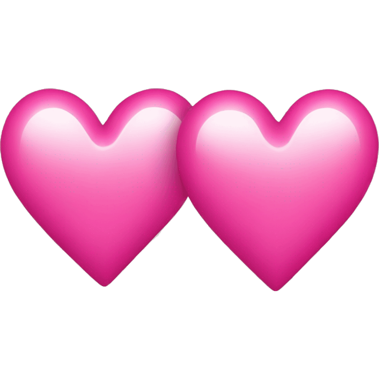 2 hearts that are Extra small and pink emoji