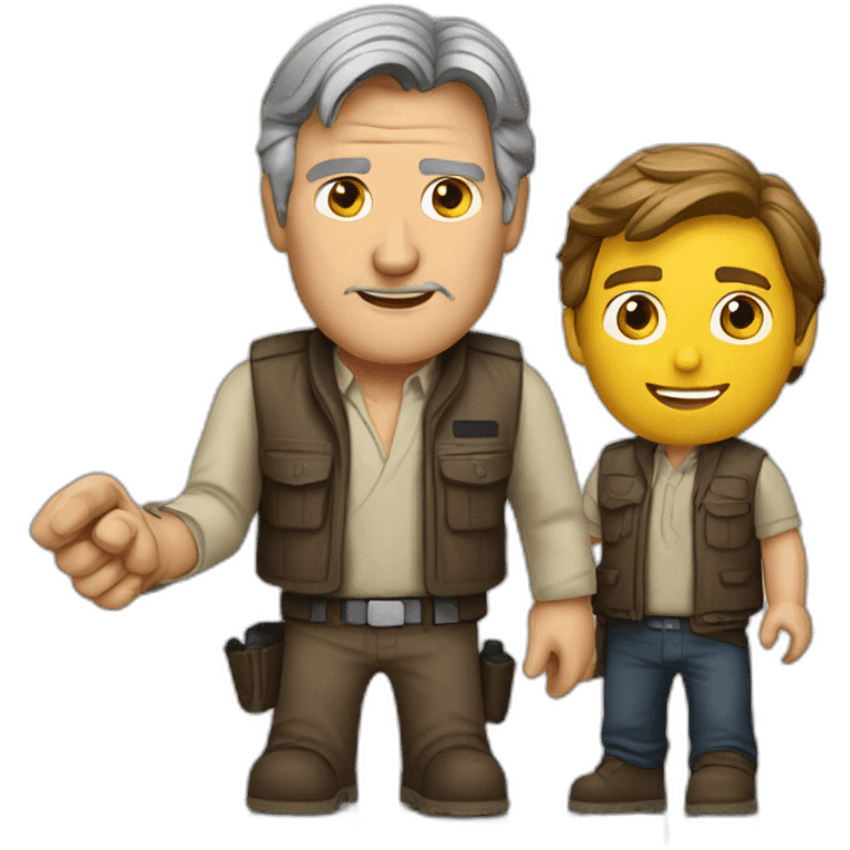 Harrison Ford with peper emoji