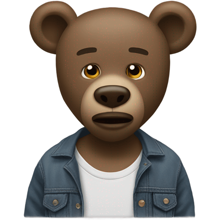 Kanye West bear ￼ emoji