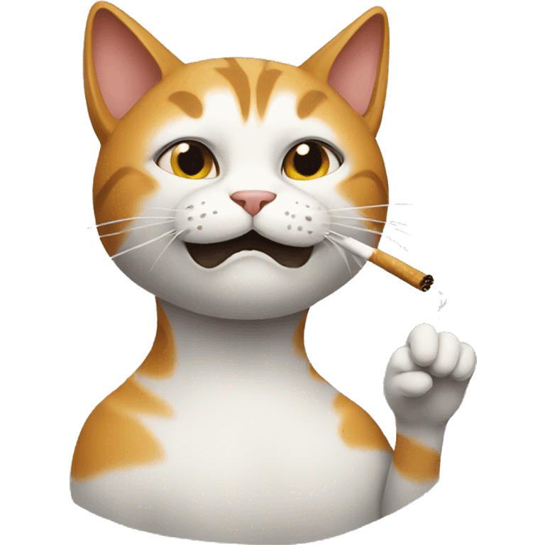 smoking cat emoji