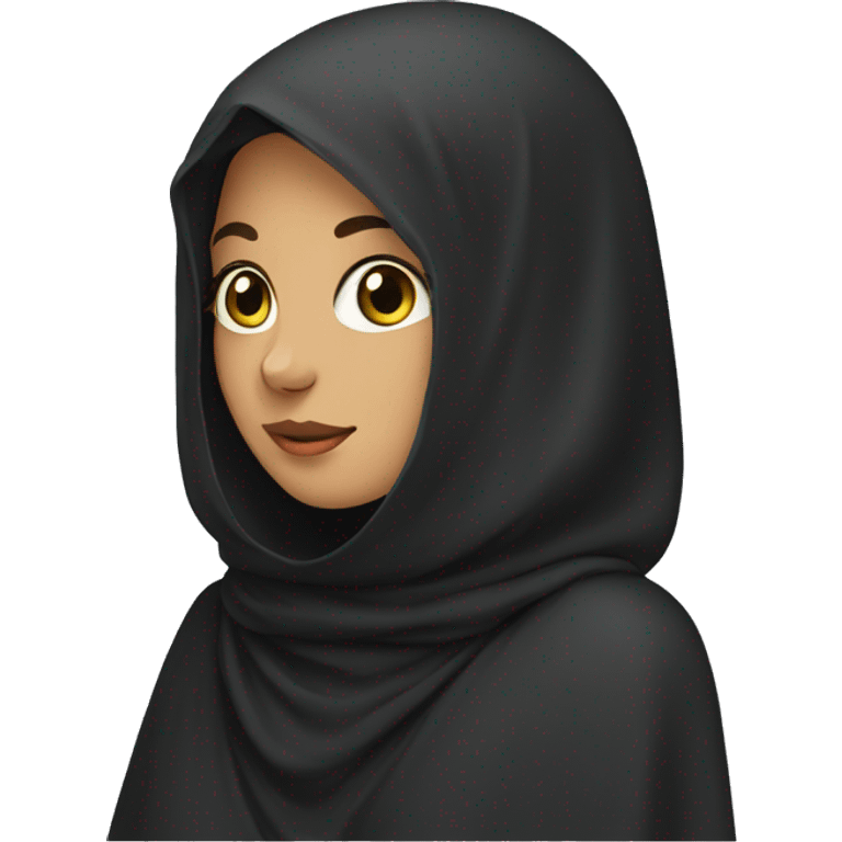 A girl wearing burka emoji