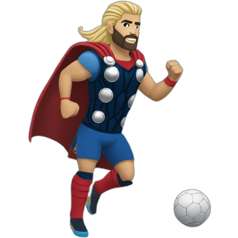 thor qui joue au foot avec riad mahrez emoji