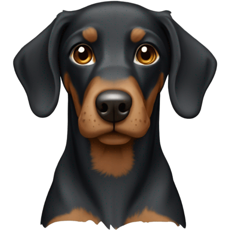 Cockapoo Doberman curly  emoji