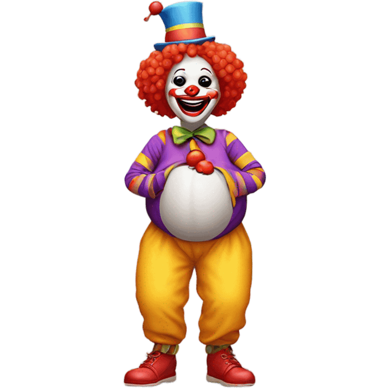 Clown pregnant emoji