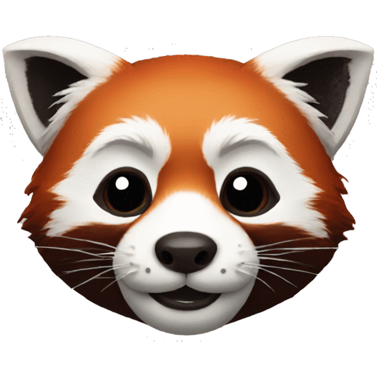 little red panda mask emoji