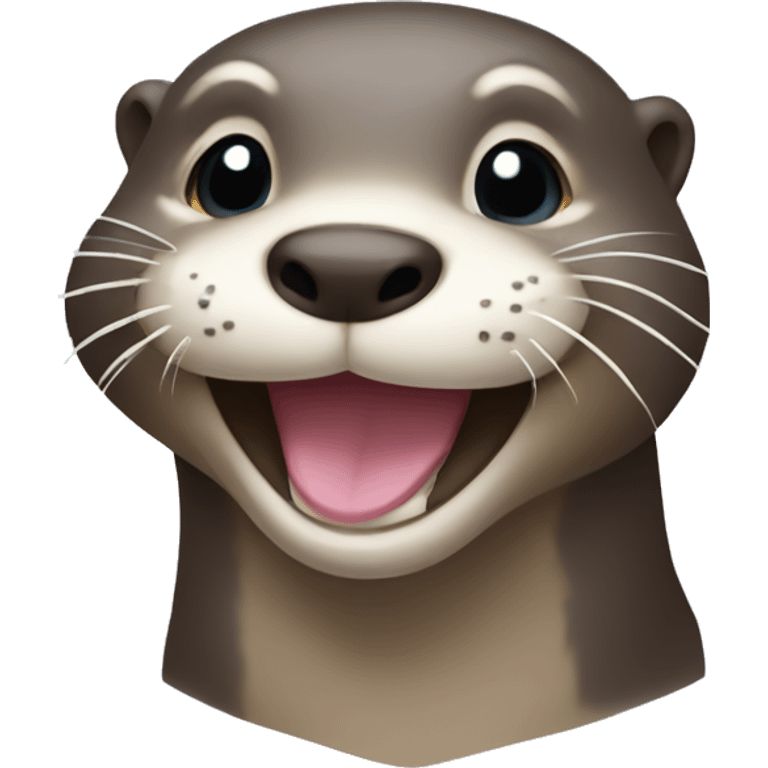 Smiling otter emoji