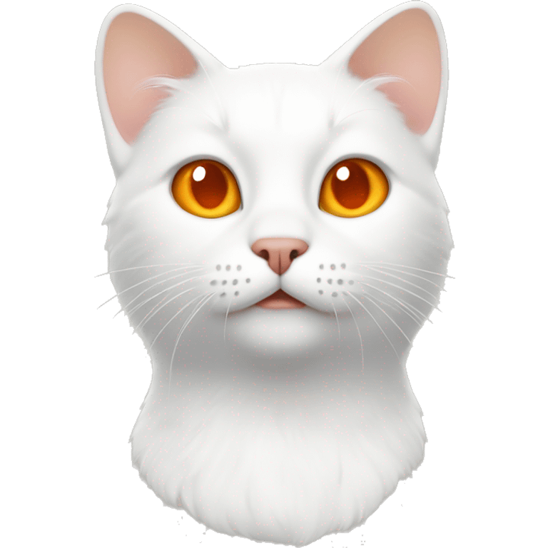 white cat with orange spots emoji