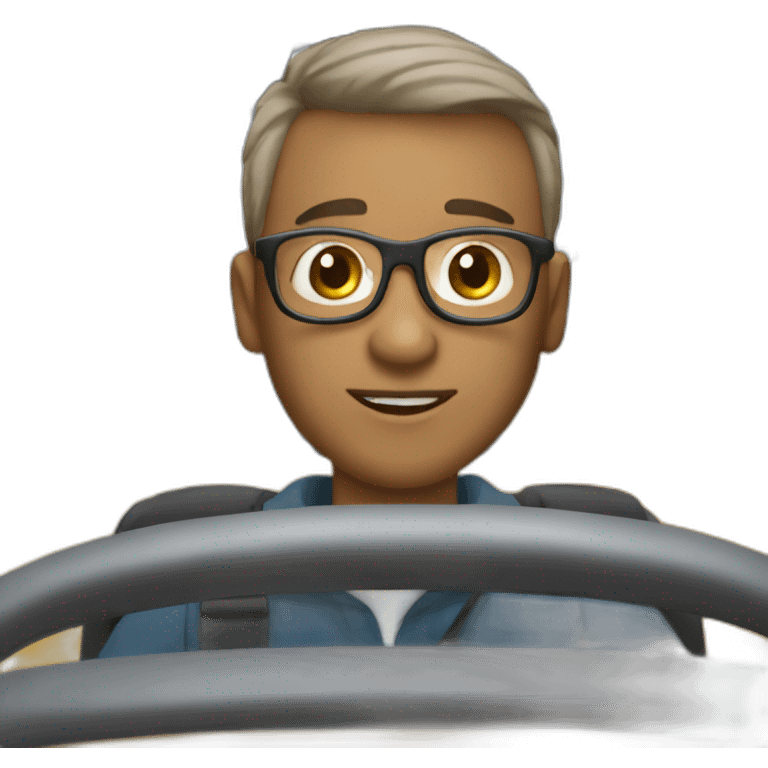 Intellectual Disability Man Driving School Bus emoji