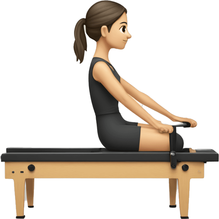 Mujer pilates reformer emoji