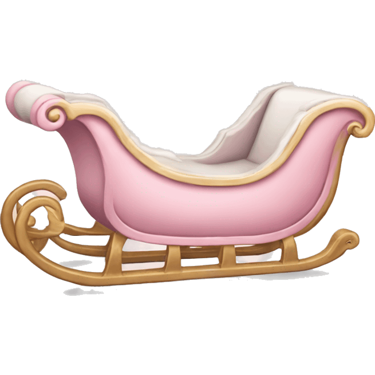 light pink sleigh emoji