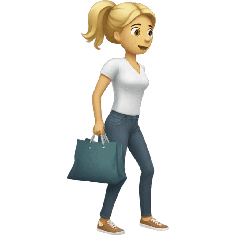 woman puling out empty pockets emoji