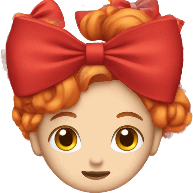 Red Hairbow emoji