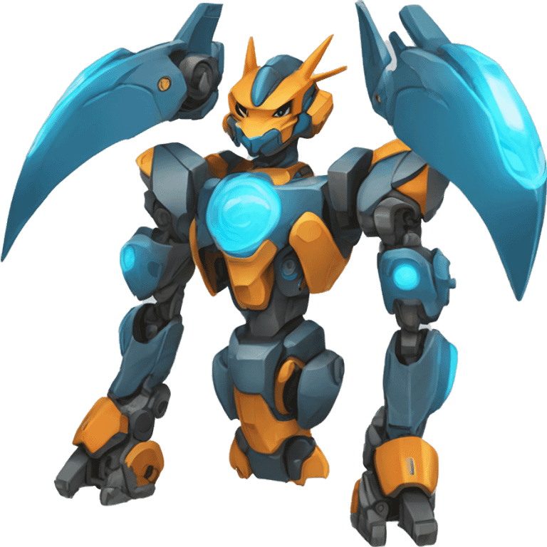 Futuristic Medabot-Charizard-Mecha emoji