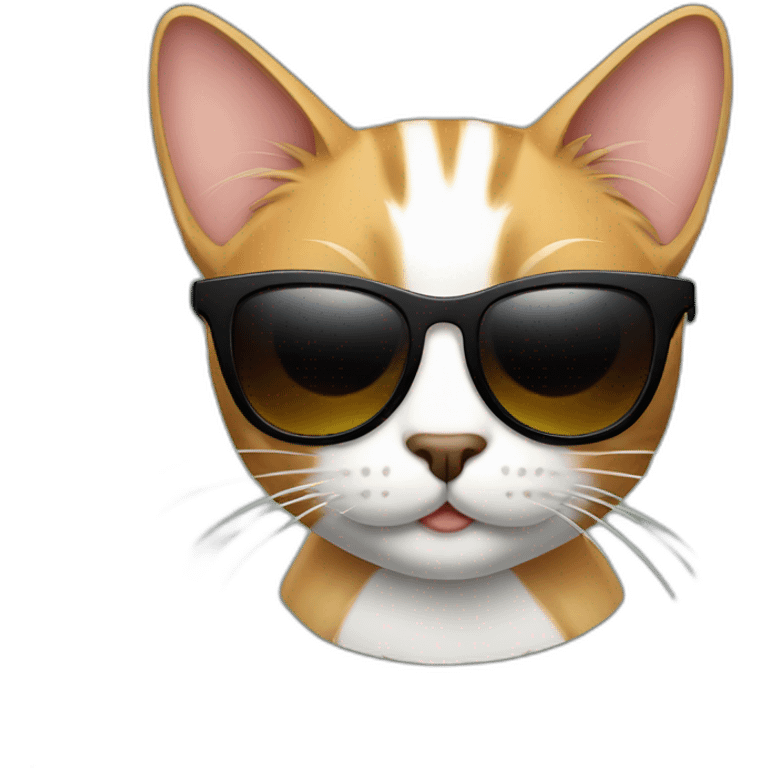 Cat with sunglasses emoji