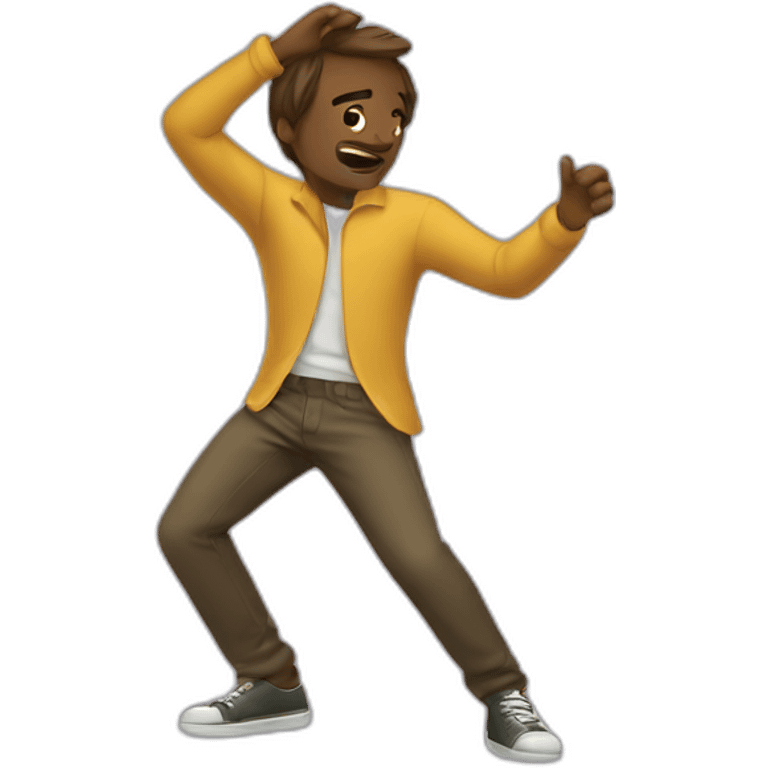 Homme qui dab emoji