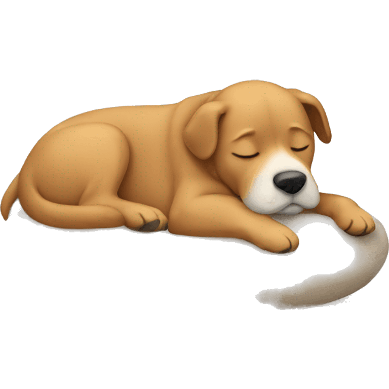 Dog sleeping emoji