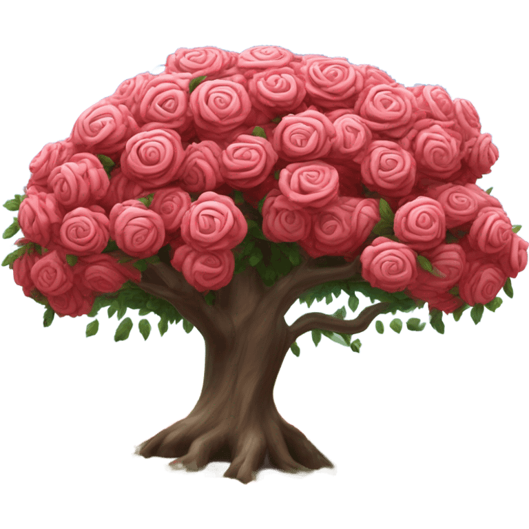 árbol de rosas emoji