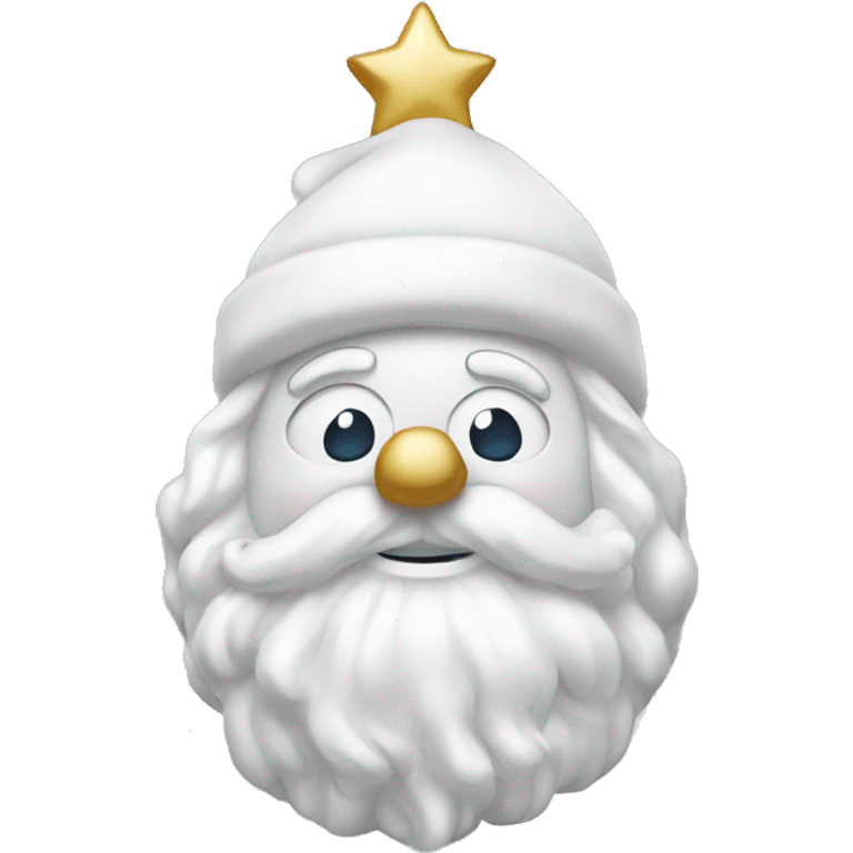 white christmas decor emoji