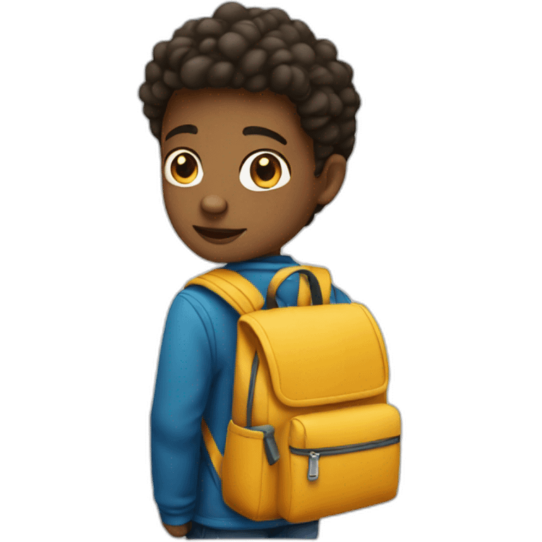 school bag kid emoji