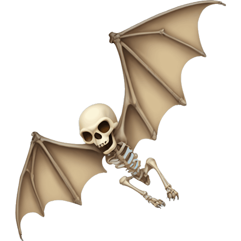 Bat skeleton emoji