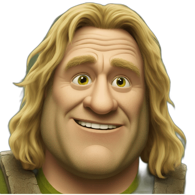 Depardieu Shrek emoji