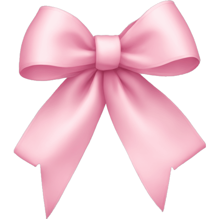 light pink ribbon bow emoji