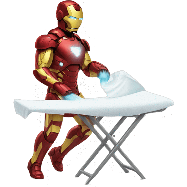 ironman ironing clothes emoji