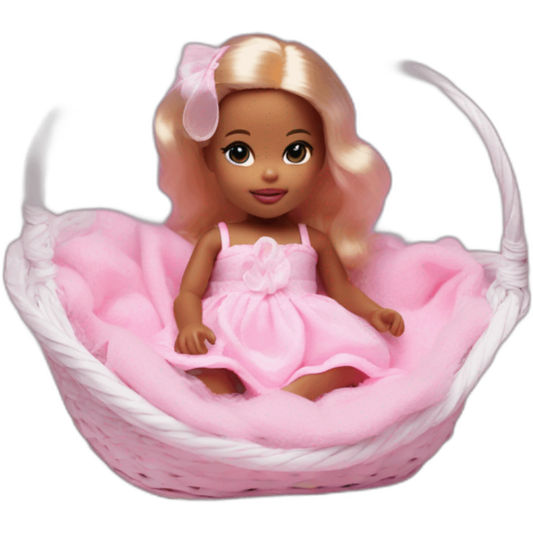 Newborn barbie photo session emoji