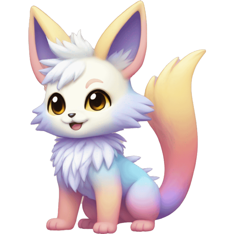 Anthro-Pastel-Gradient-Fur-Sona-Chibi-Shiny-Fakémon full body emoji