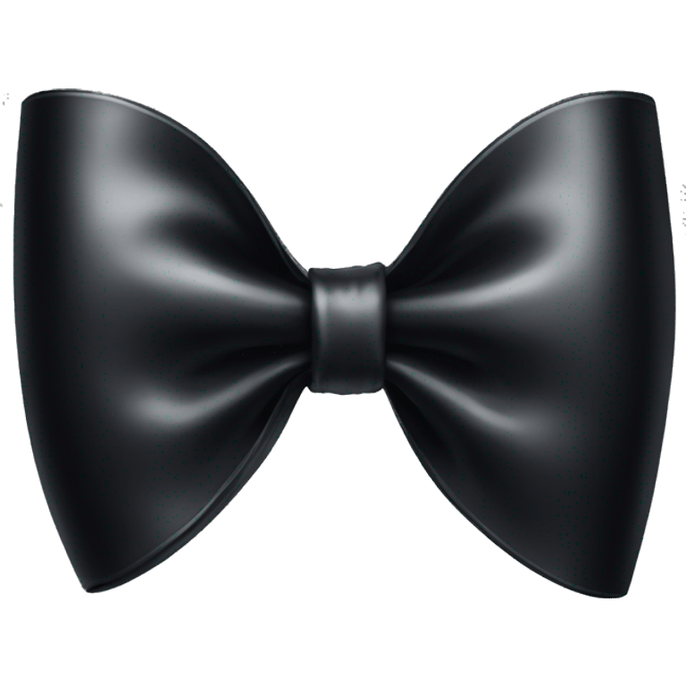 black shiny bow emoji