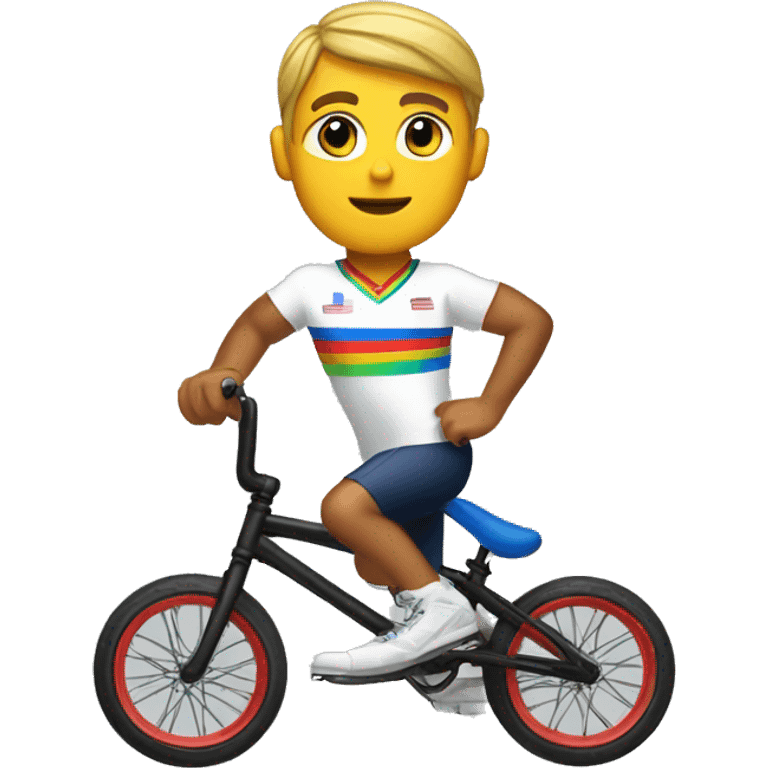 summer olympics bmx boy emoji