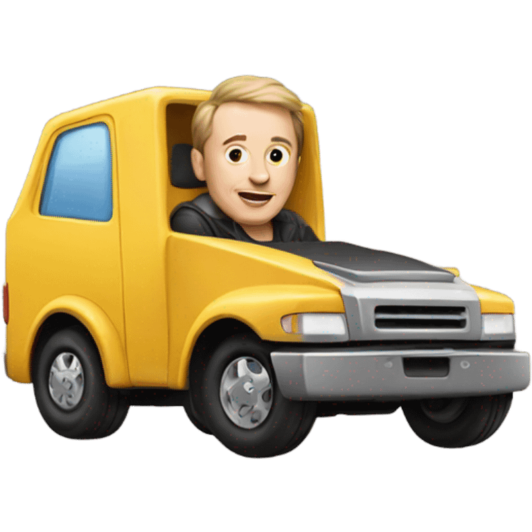 Musk in a truck emoji