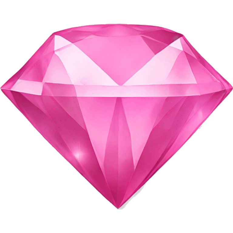 pink diamond with star emoji