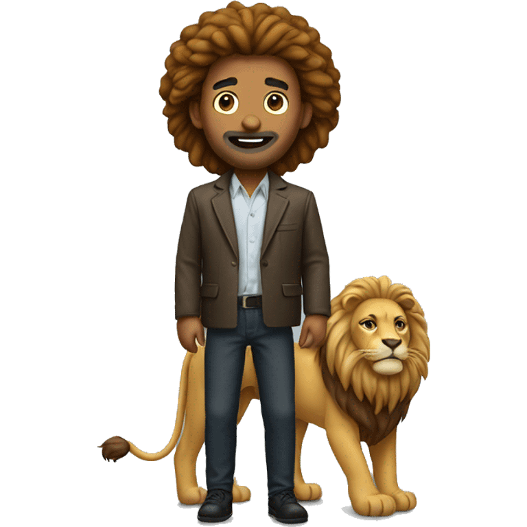 man withlion emoji