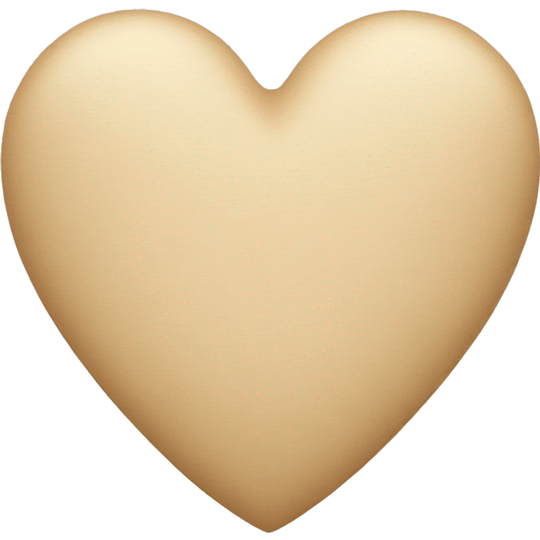 Beige heart  emoji