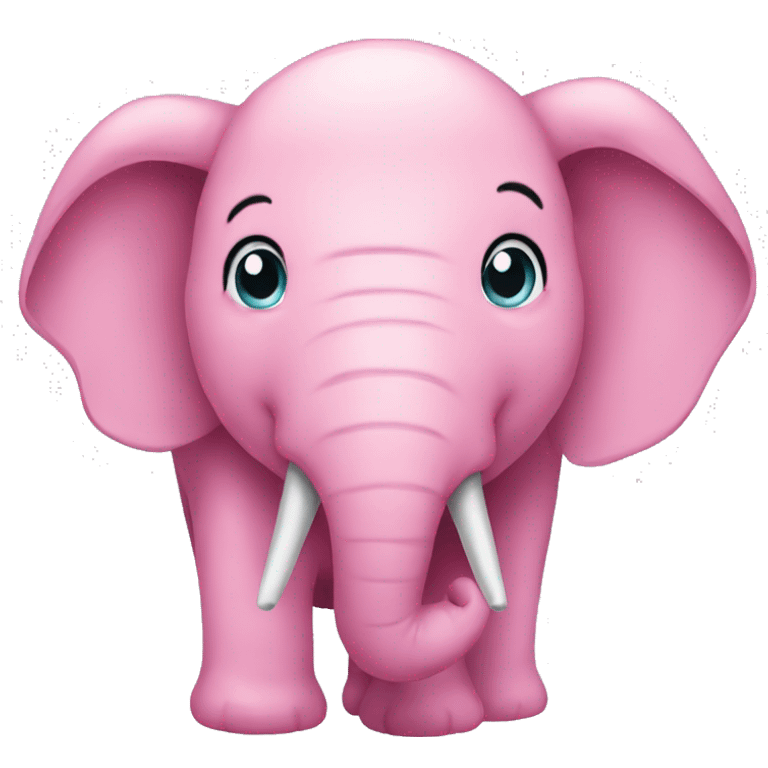 a pink elephant  emoji