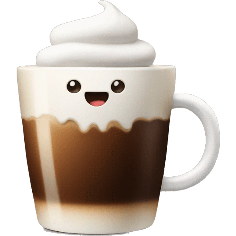 Coffee with marshmallow  emoji