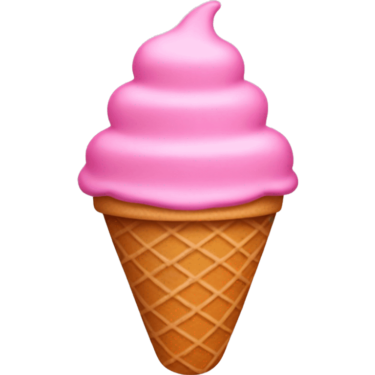 Pink ice cream emoji