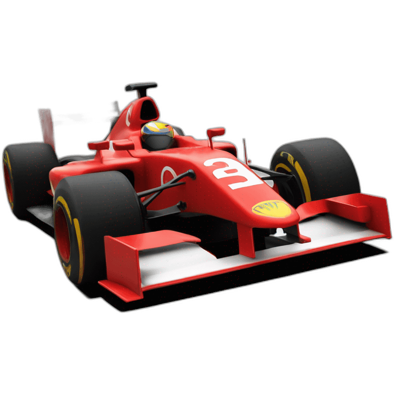 Formule 1 rouge car emoji