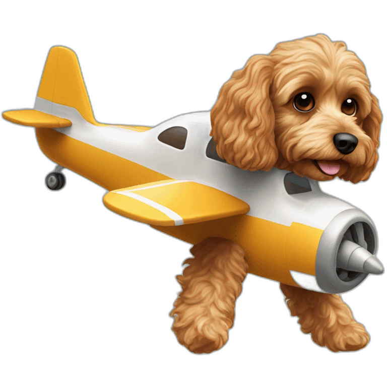 Cavapoo-flying-in-an-airplane emoji