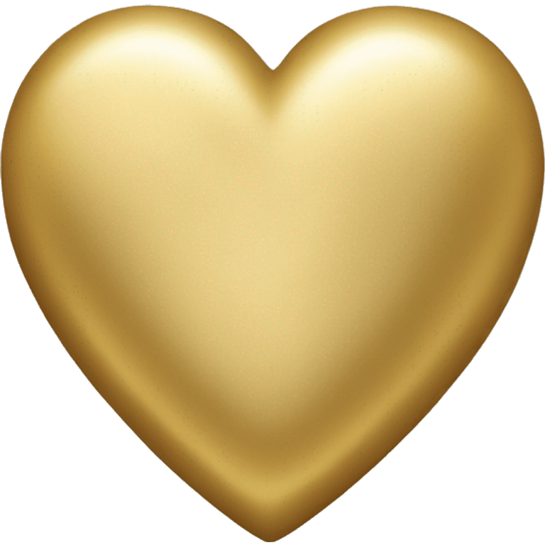 Heart made of gold emoji