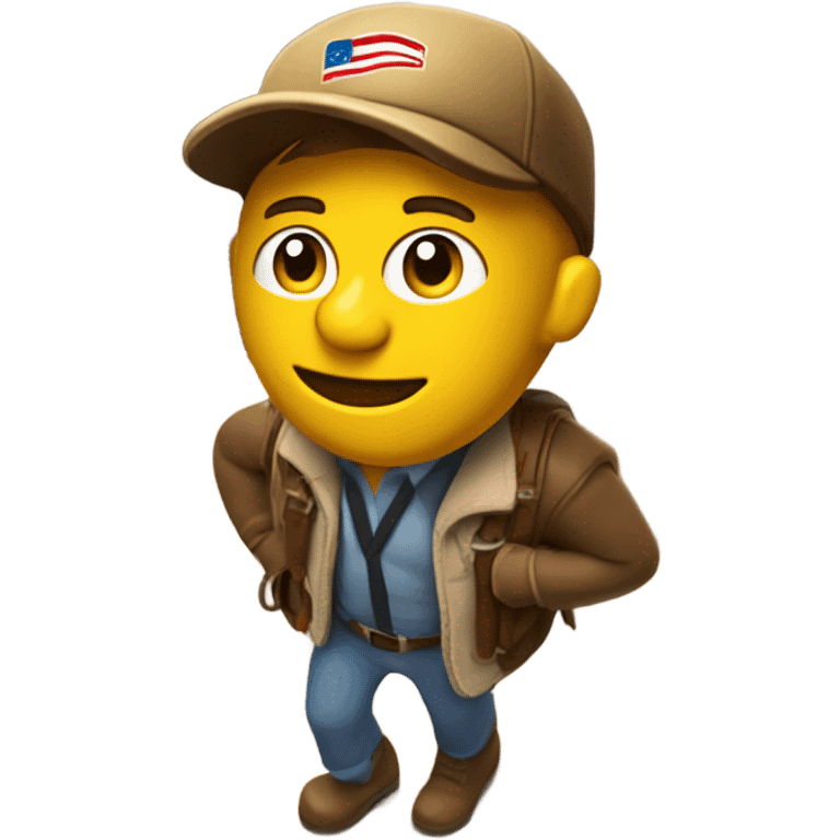 Rich from capital one crossing a canyon emoji