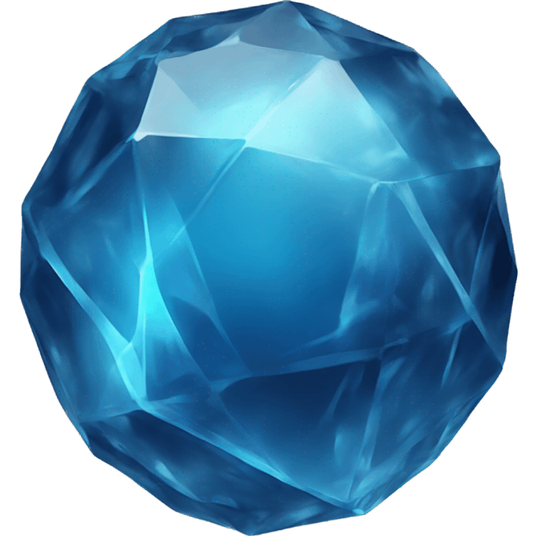 blue crystal sphere emoji