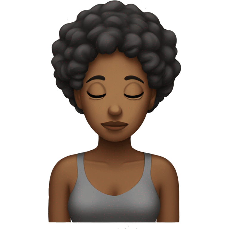 Exhausted black woman  emoji