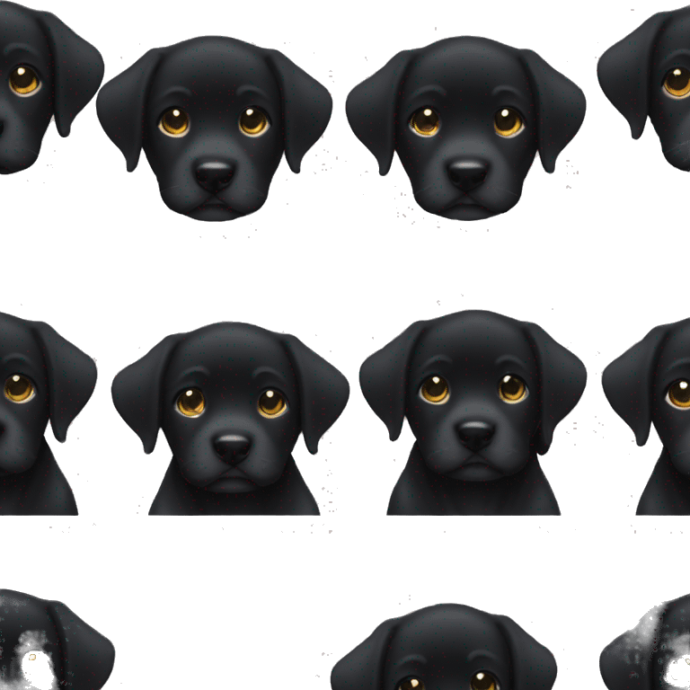 black labrador puppy is crying a lots of tears emoji